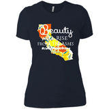 Paradise California Strong Camp Fire Youth T-Shirt PINGPONG - Ladies' Boyfriend T-Shirt