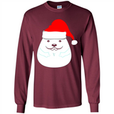 Funny Hamster Christmas t-shirt Santa Hat - Long Sleeve T-Shirt