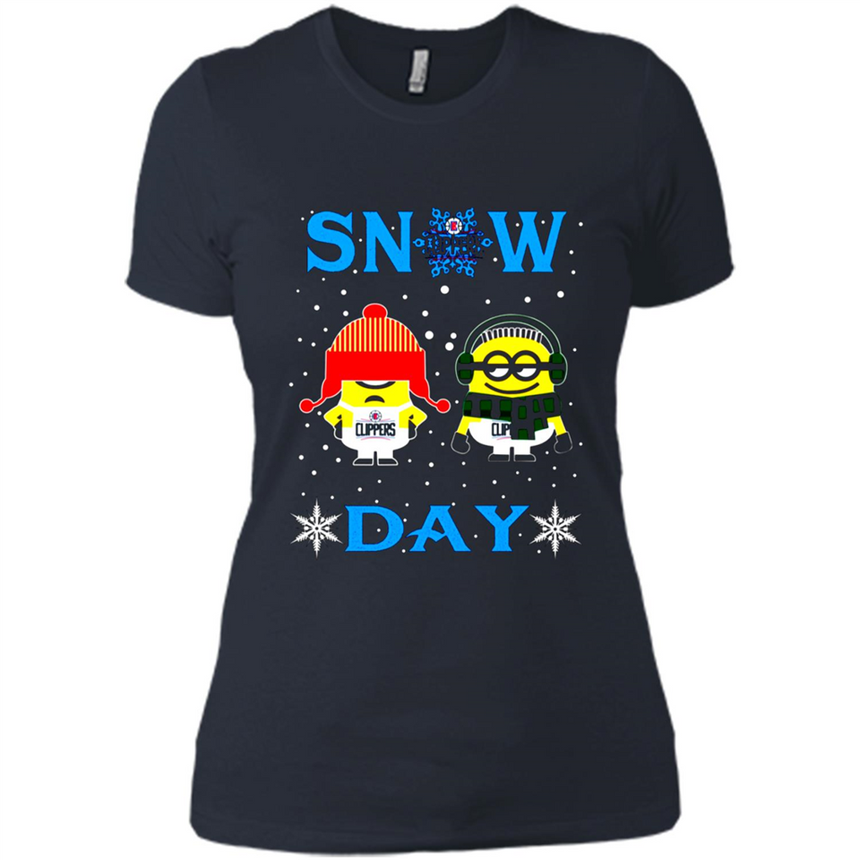 Snow Day Shirt For La Clippers Vs Minion Fans pingpong