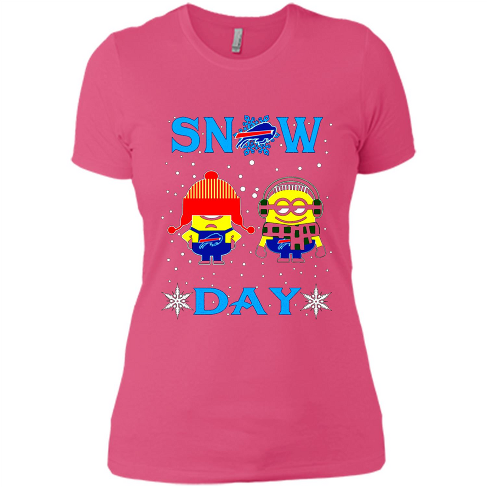 Snow Day Shirt For Buffalo Bills Vs Minion Fans pingpong