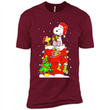 Anaheim Ducks Snoopy Ugly Christmas Sweaters - Sao chép - Premium Short Sleeve T-Shirt