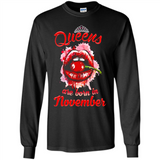 Queens Are Born In November T-Shirt Sexy Lips