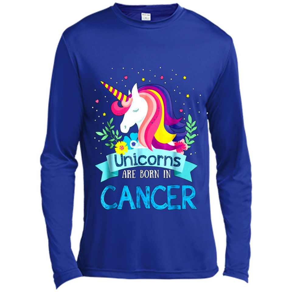Unicorns are born in Cancer Birthday Rainbow Gift Custom Ultra Cotton