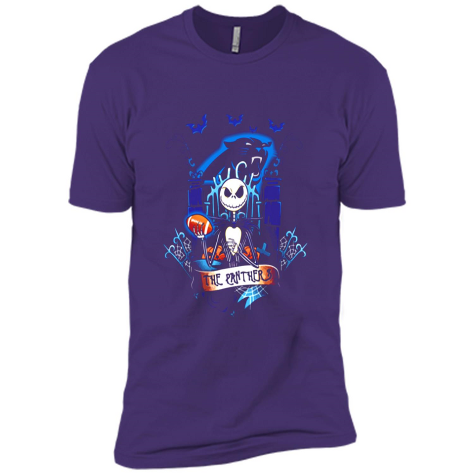Carolina Panthers Halloween The Nightmare Before Christmas - Premium Short Sleeve T-Shirt
