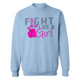 Fight Like A Girl Breast Cancer Awareness - Sweatshirt