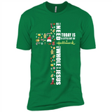 All I need today is a little bit of Hallmark and a whole lot of Jesus - Premium Short Sleeve T-Shirt