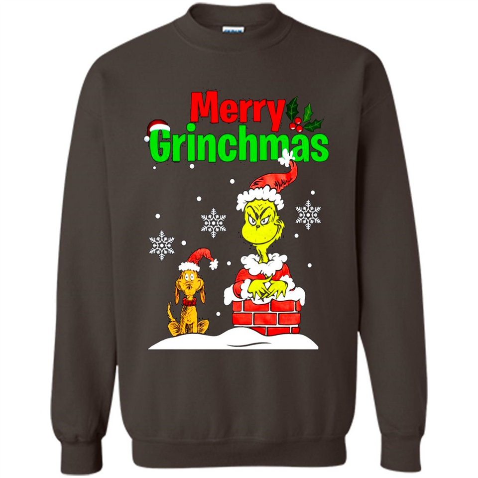 Merry Grinchmas Not Merry Christmas sweater PINGPONG