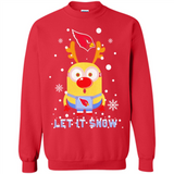 Minion Arizona Cardinals Ugly Christmas Sweater Let it Snow - Sweatshirt