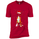 Christmas Lights Boxer Dog Funny Xmas Sweatshirt - Premium Short Sleeve T-Shirt