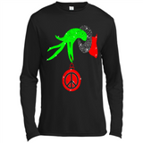 Christmas The Grinch Hand Holding Hippie Ornament - Canvas Long Sleeve T-Shirt