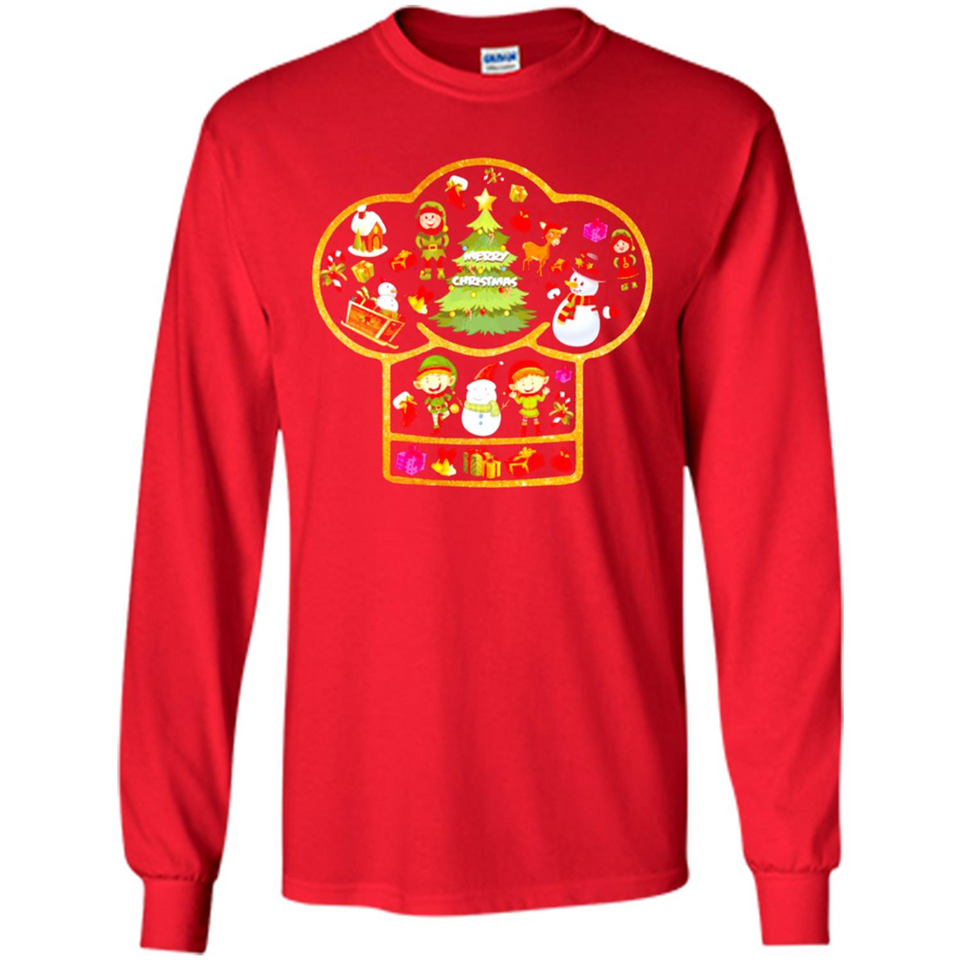Chef Hat Christmas Ornament - Long Sleeve T-Shirt