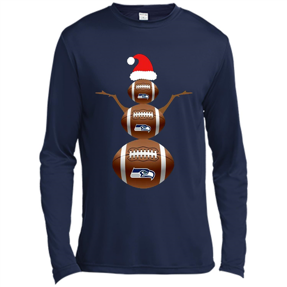 Seattle Seahawks NFL Dabbing Snowman Xmas