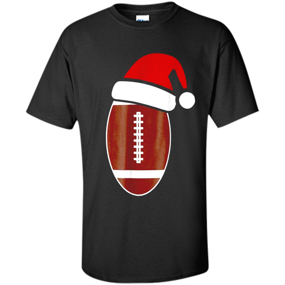 Christmas Football Shirt - Football Santa Hat Christmas