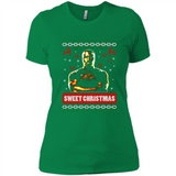 Christmas Ugly Sweater Floyd Mayweather Sweet Christmas - Ladies' Boyfriend T-Shirt