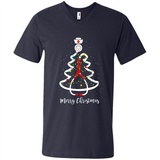 Christmas tree Nurse merry Christmas - Men's V-Neck