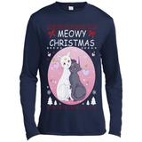 Sailor Moon Yin Yang Cat Love Ugly Christmas Sweater - Canvas Long Sleeve T-Shirt