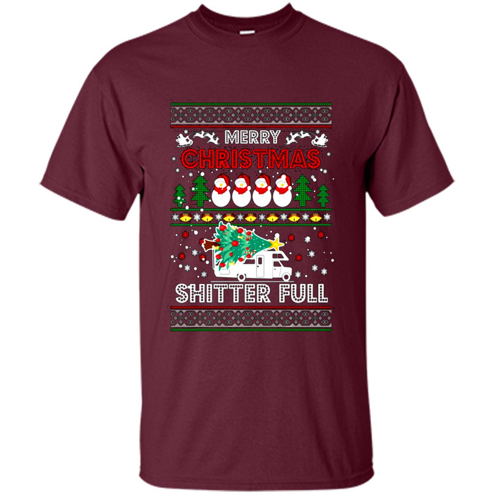 Merry Christmas Shitter Full Christmas Tree Snowman PING PONG