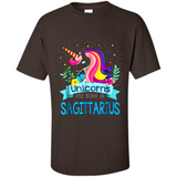 Unicorns are born in Sagittarius Birthday Rainbow Custom Ultra Cotton