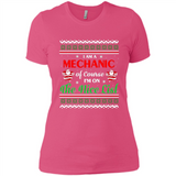 Funny Ugly Christmas T-Shirt Gift for Mechanic - Ladies' Boyfriend T-Shirt
