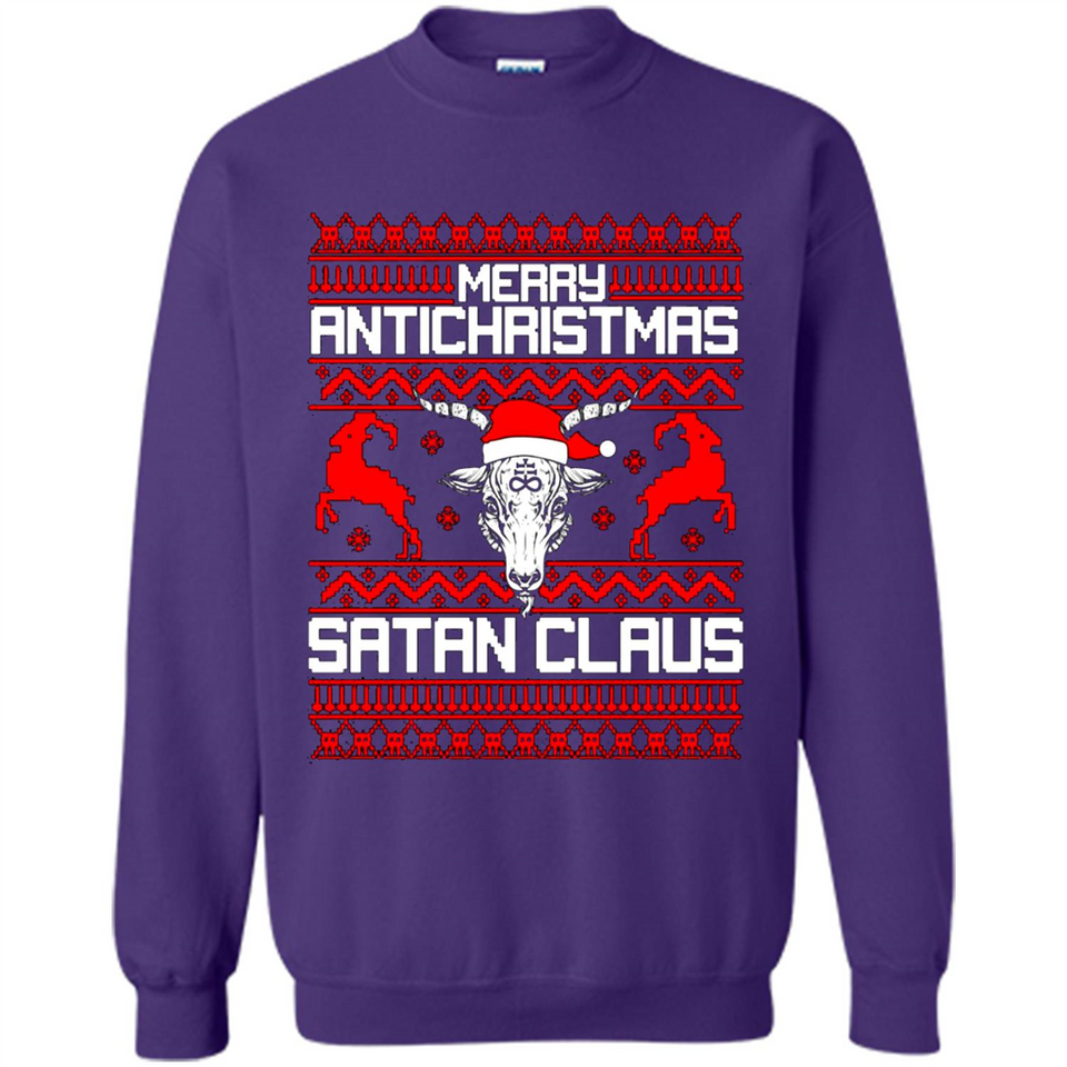 Merry Antichristmas Satan Claus Sweatshirt PINGPONG