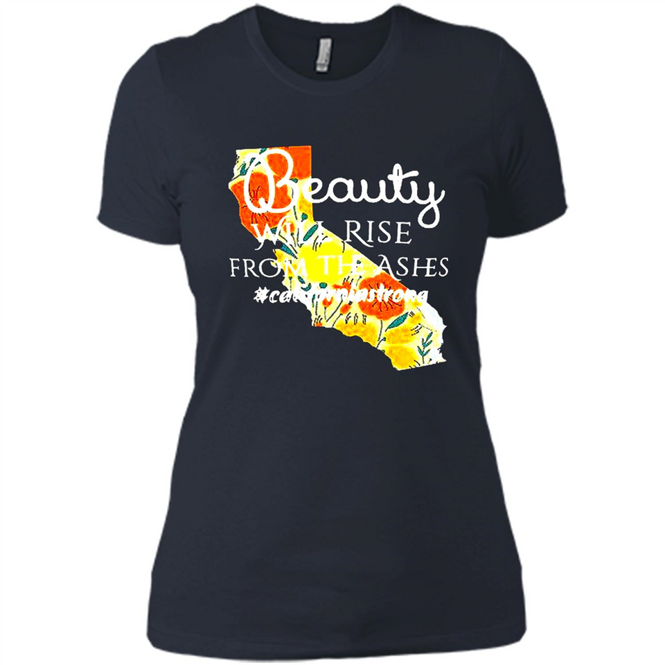 Paradise California Strong Camp Fire Youth T-Shirt PINGPONG - Ladies' Boyfriend T-Shirt