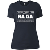 Prevent Forest Fires Rake America Great Again Shirt PINGPONG - Ladies' Boyfriend T-Shirt