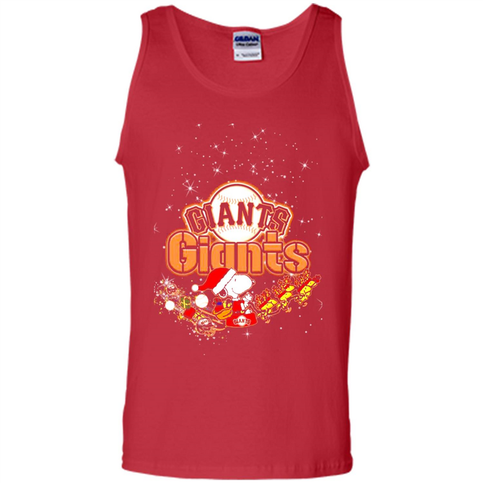 Snoopy Christmas San Francisco Giants - Tank Top