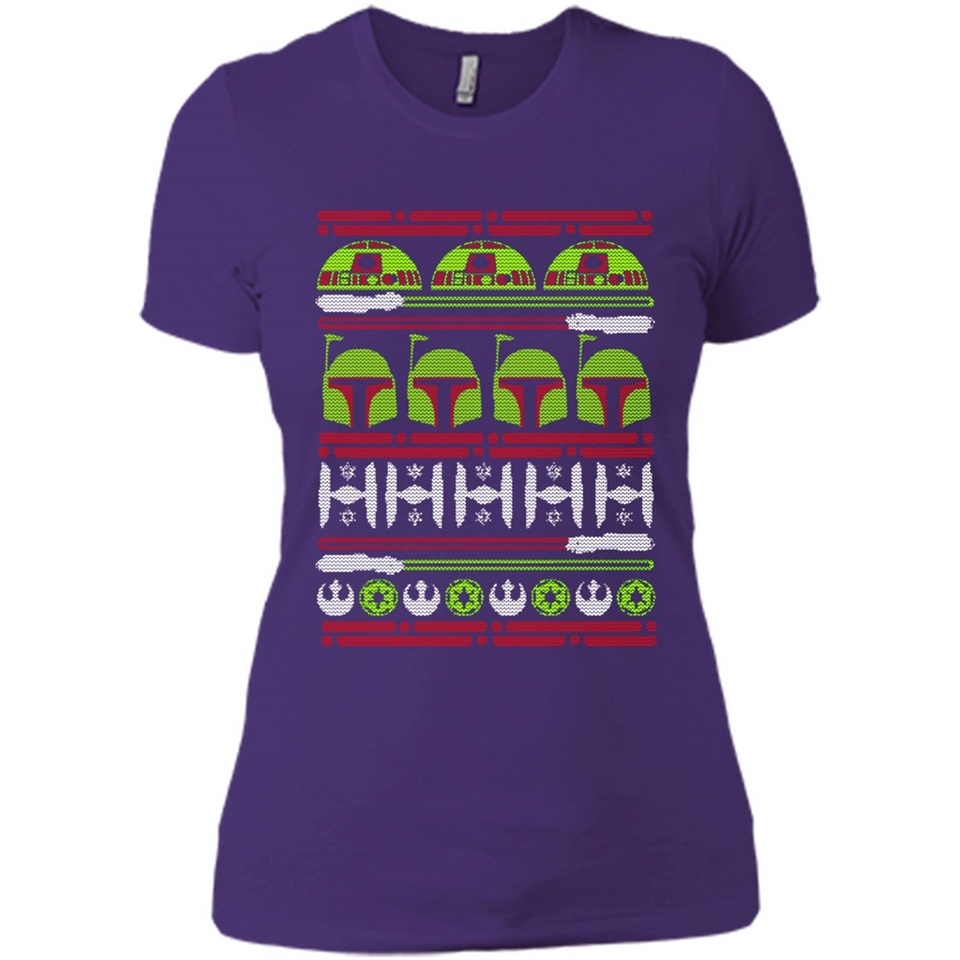 Star Wars - Boba Fett Christmas - Ladies' Boyfriend T-Shirt