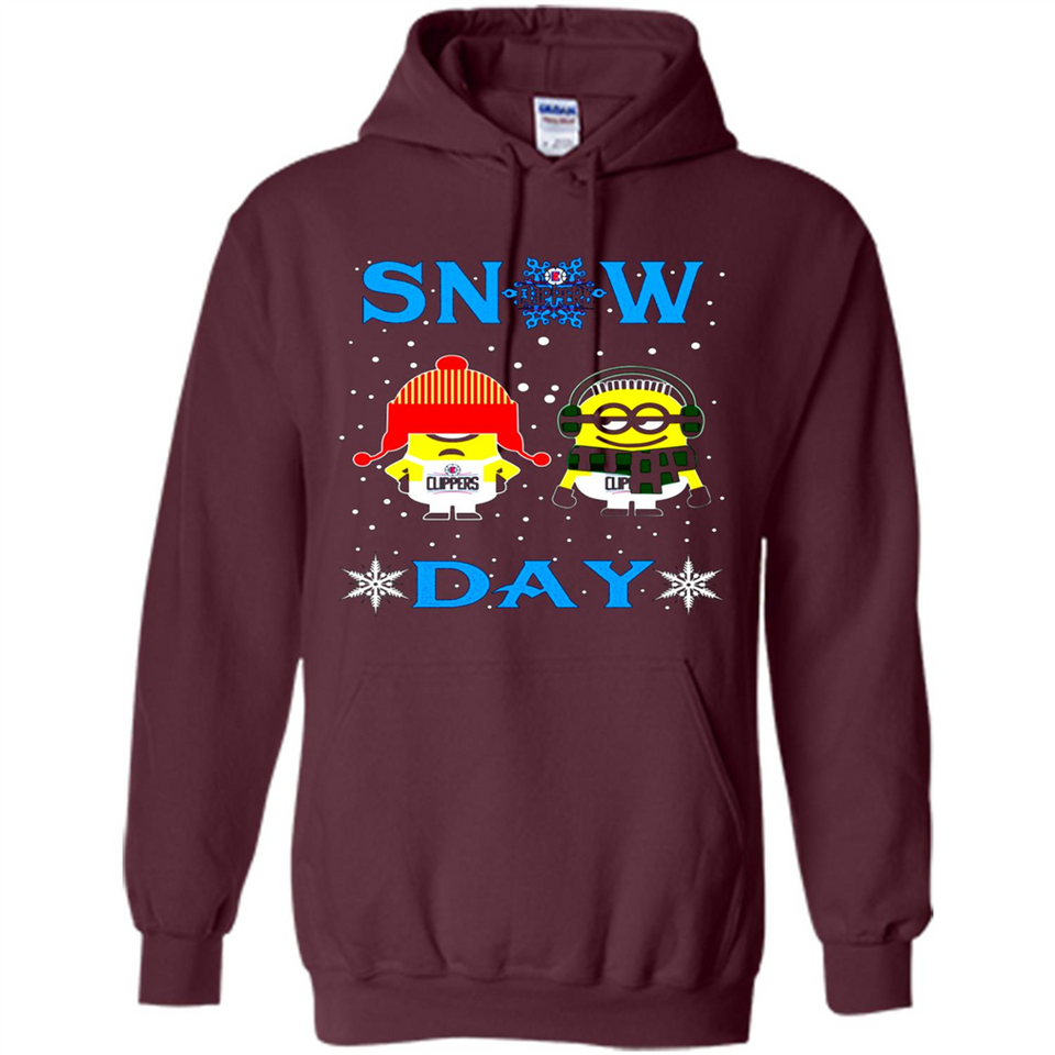 Snow Day Shirt For La Clippers Vs Minion Fans pingpong