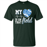 Detroit Lions Football My Heart is on that Field - Shirt
