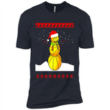 Basketball Santa Funny Christmas - Premium Short Sleeve T-Shirt
