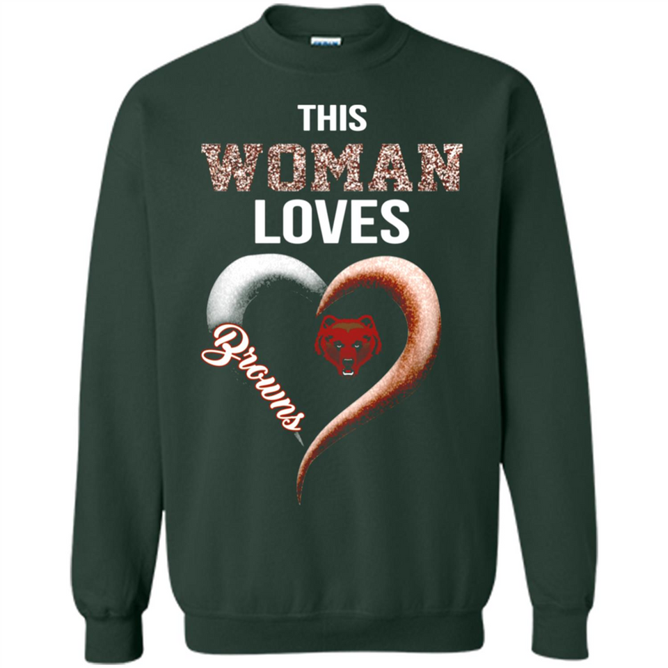 This Woman love Browns NFL football team - Sweatshirt