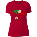 GRINCH HAND HOLDING CHRISTMAS ORNAMENT - DON'T BE A GRINCH PINGPONG