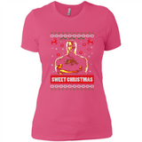 Christmas Ugly Sweater Floyd Mayweather Sweet Christmas - Ladies' Boyfriend T-Shirt