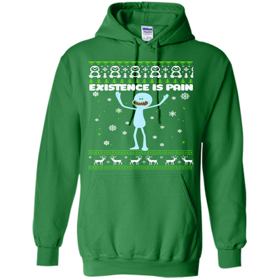 Mr Meeseeks Xistence Is Pain Ugly Christmas - Hoodie