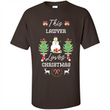 This Lawyer Loves Christmas Tree Shirt with Snowman