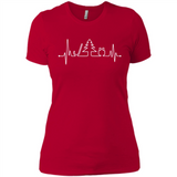 Heartbeat Christmas Tree T-shirt Funny Xmas Costume