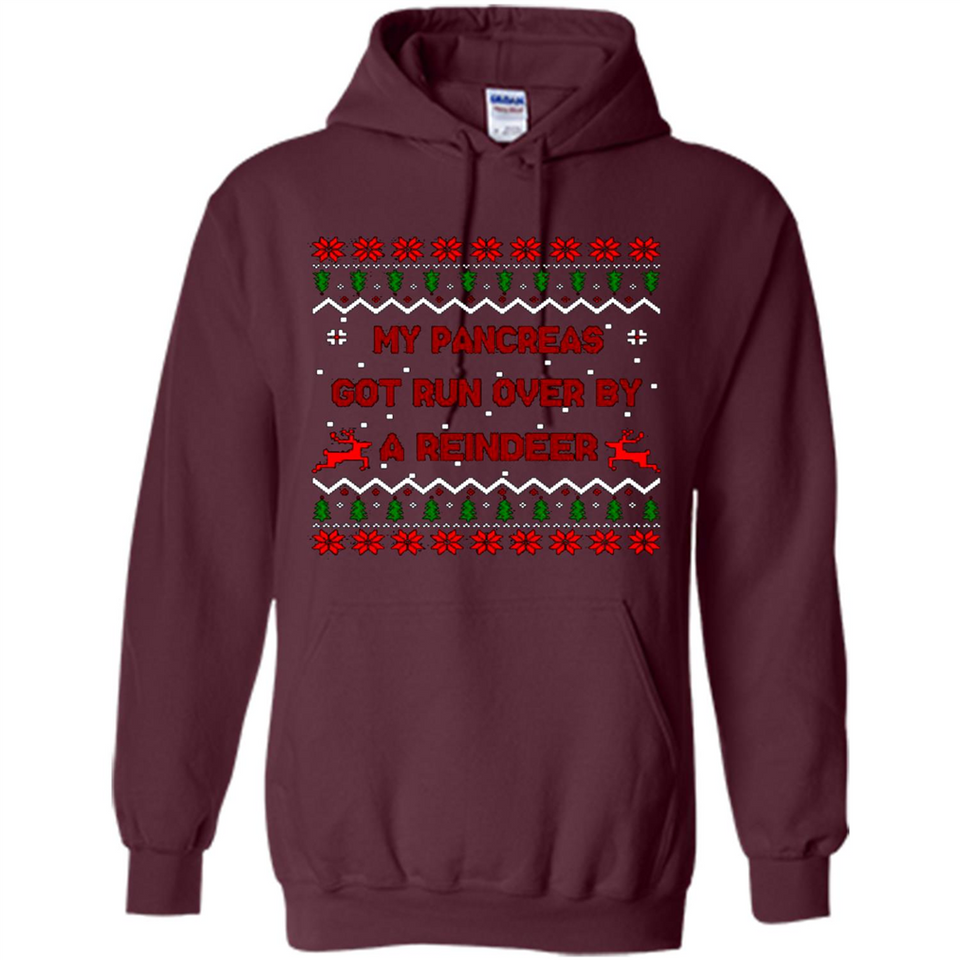 My Pancreas Got Run Over By A Reindeer Diabetes Christmas sweater PINGPONG
