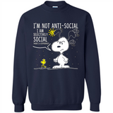 Snoopy I'm Not Anti-Social I Am Selectively Social