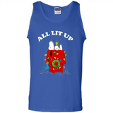 Peanuts By Schulz Snoopy Young Men_s Christmas - Tank Top