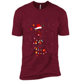 Rottweiler Santa Lights Christmas Dog Xmas Sweatshirt - Premium Short Sleeve T-Shirt
