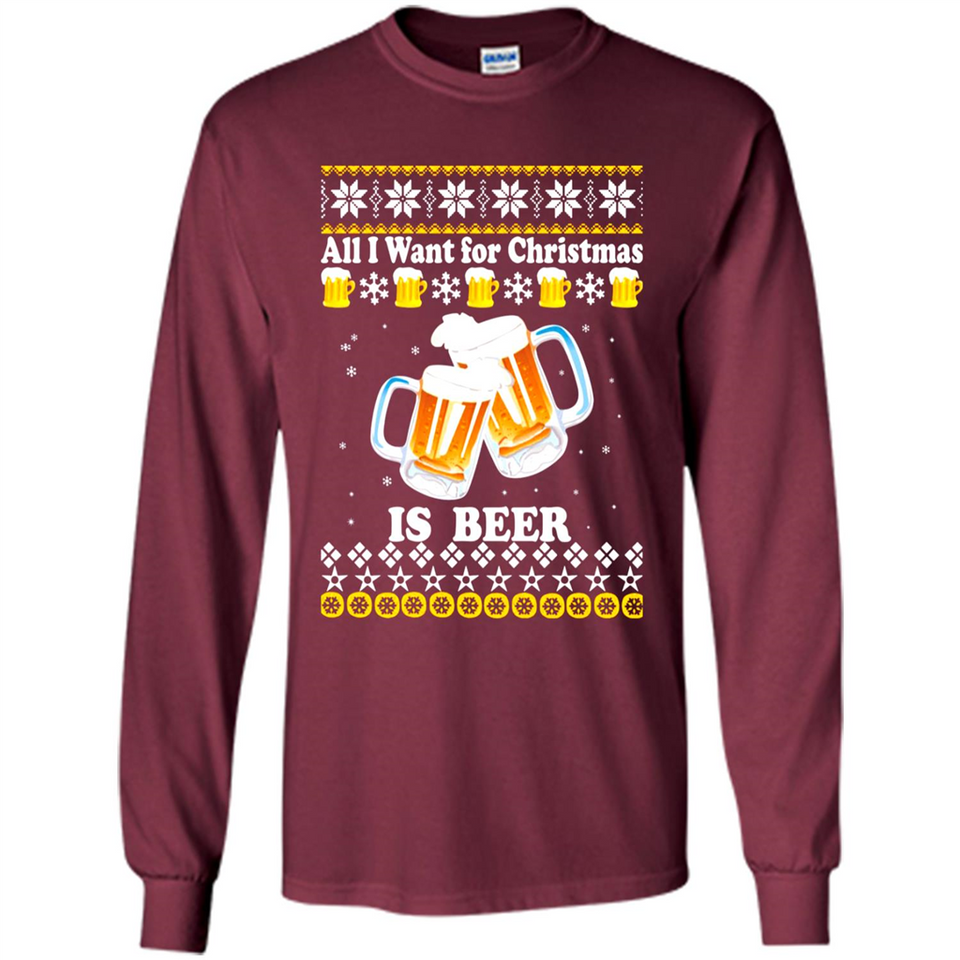 All I want for Christmas is Beer Sweater PINGPONG