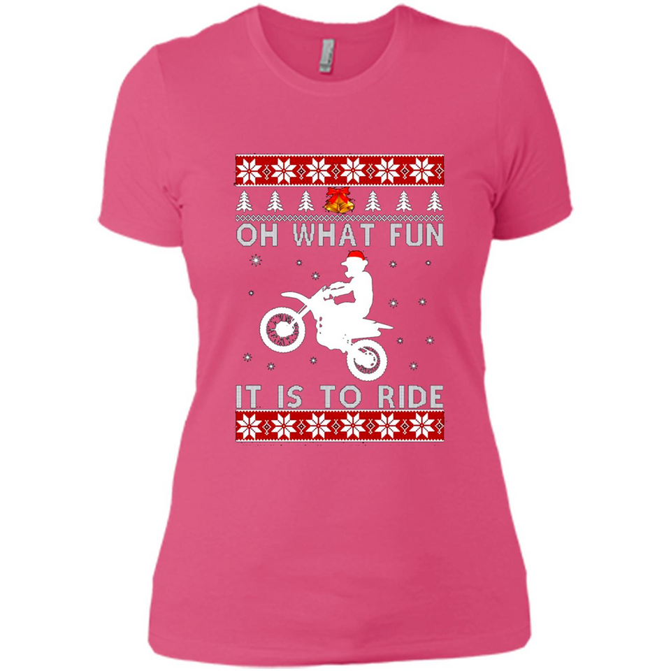 Motocross oh what fun it is to ride Christmas sweater PINGPONG