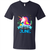 Unicorns are born in June Birthday Rainbow Gift Ladies Custom