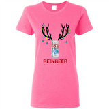 Coors Light Reinbeer Funny Beer Reindeer Christmas Sweatshirt - Ladies Short-Sleeve