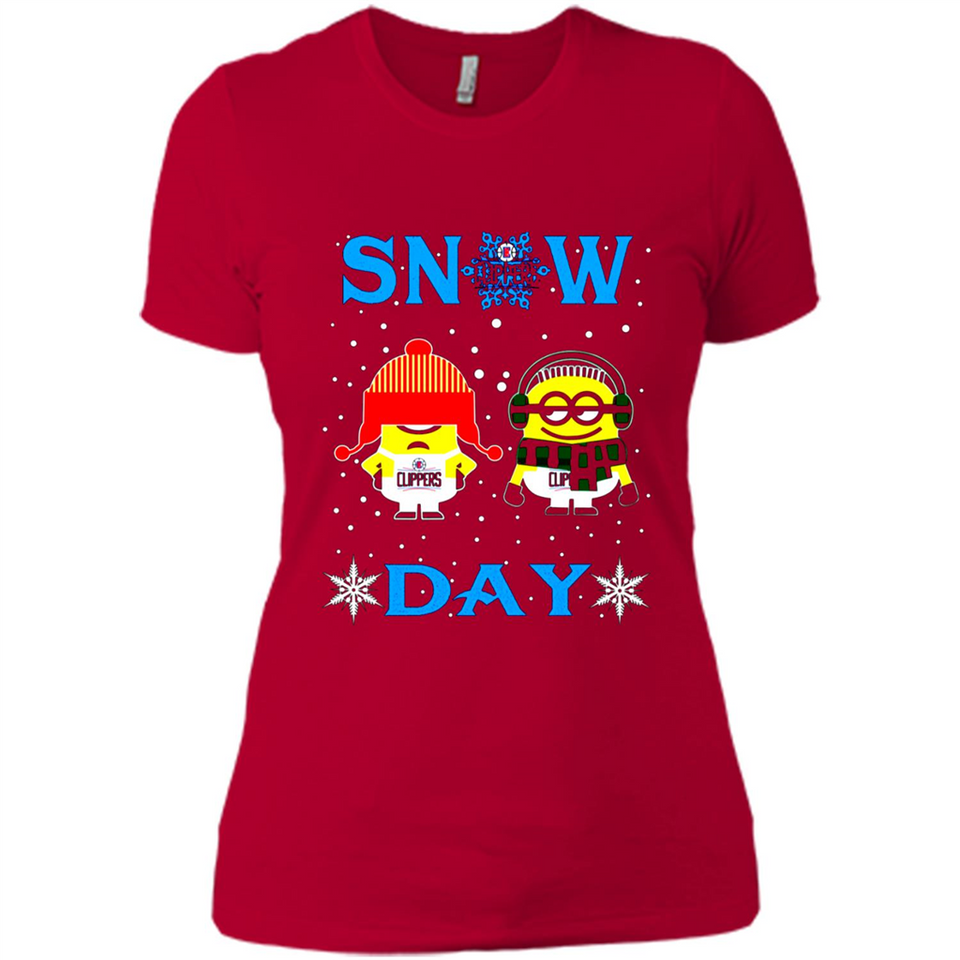 Snow Day Shirt For La Clippers Vs Minion Fans pingpong