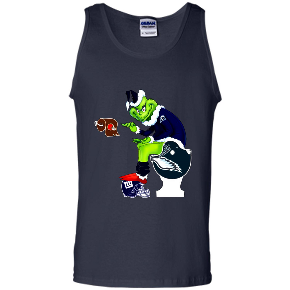 Los Angeles Rams Toilet Grinch Santa Claus Football Fan PINGPONG