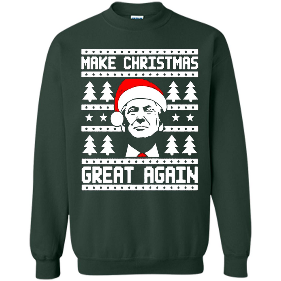 Fabulous Make Christmas Great Again Trump Ugly Christmas - Sweatshirt