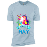 Unicorns are born in May Birthday Rainbow Gift Ladies Custom