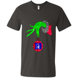 GRINCH HAND HOLDING DUKE BLUE DEVILS GLITTER CHRISTMAS PINGPONG